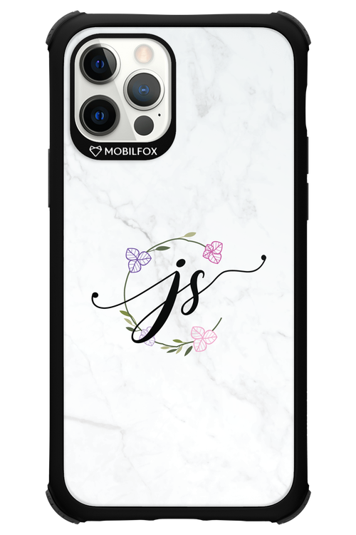 JS Monogram White - Apple iPhone 12 Pro