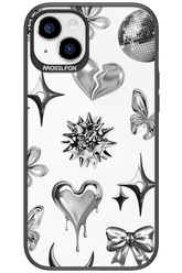 Silver Zone Transparent - Apple iPhone 15 Plus