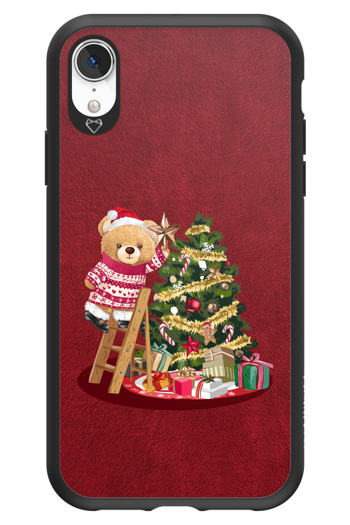 Christmas Bear (Burgundy) - Apple iPhone XR