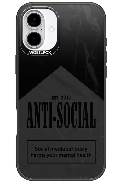 ANTI-SOCIAL (BLVCK) 2.0 - Apple iPhone 16 Plus