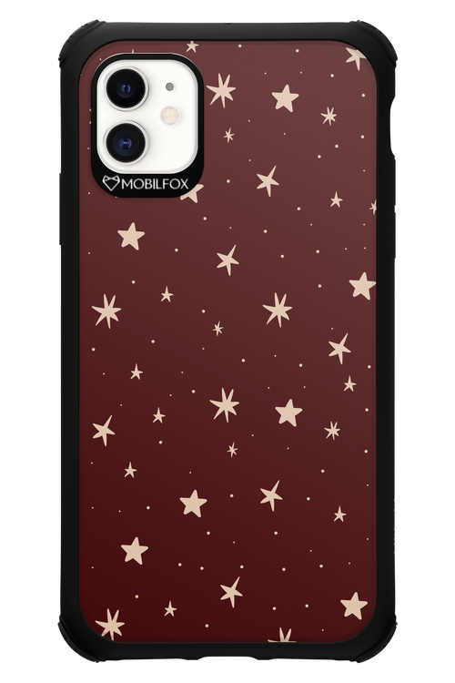Burgundy Stars - Apple iPhone 11