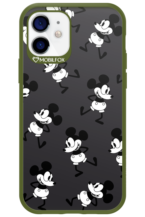 Iconic Mouse (antracite pattern) - Apple iPhone 12