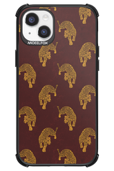 Burgundy Leopard Pattern - Apple iPhone 14 Plus
