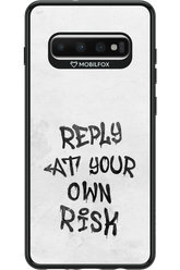 At Your Own Risk - Samsung Galaxy S10+