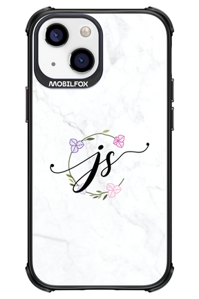 JS Monogram White - Apple iPhone 13 Mini