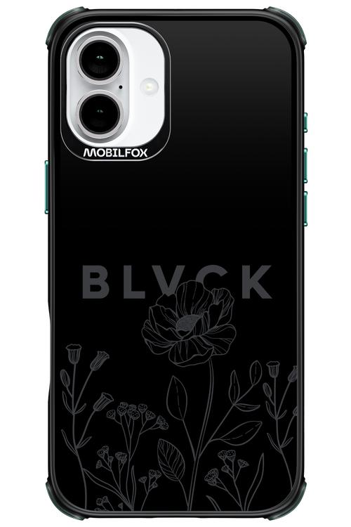 Black Flowers - Apple iPhone 16 Plus