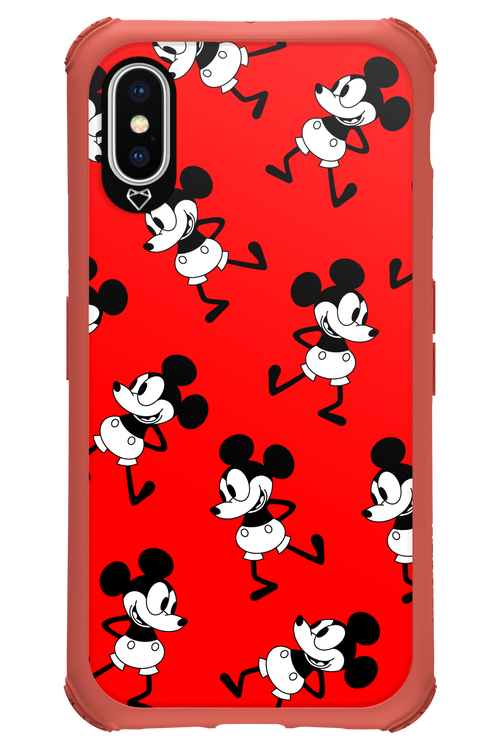 Iconic Mouse (red pattern) - Apple iPhone X