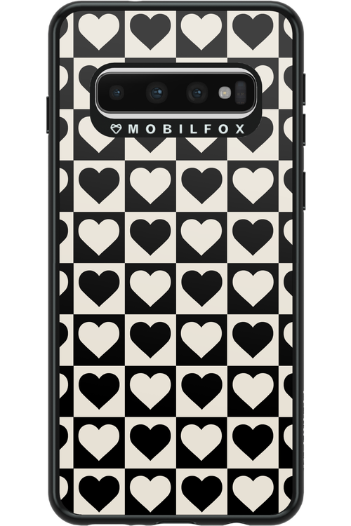 Checkered Heart - Samsung Galaxy S10