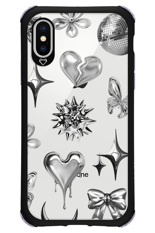 Silver Zone Transparent - Apple iPhone XS