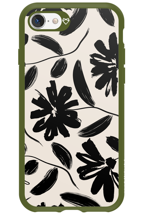 Monochrome Flowerss 2.0 - Apple iPhone SE 2022