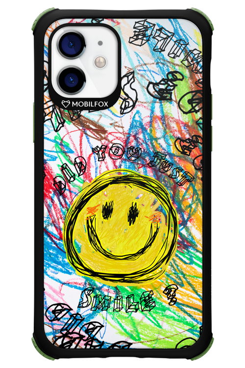 Crayon Smiley Colorful - Apple iPhone 12