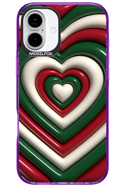 XMAS Hearts - Apple iPhone 16 Plus