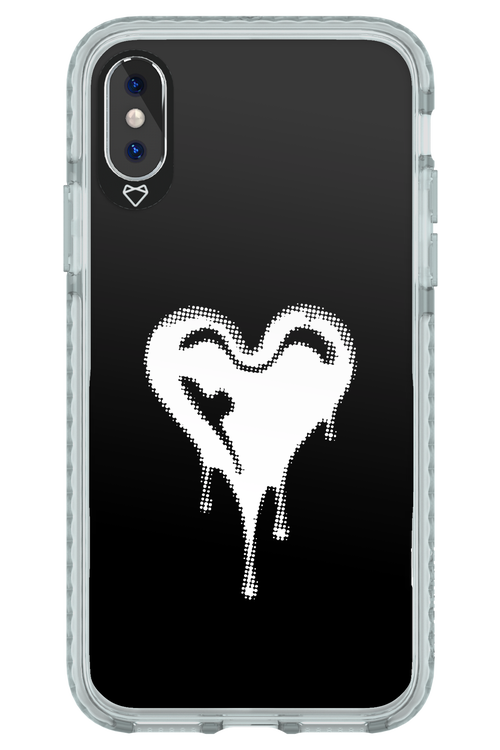 Heart Black - Apple iPhone X