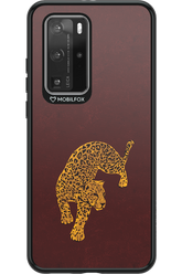 Burgundy Leopard - Huawei P40 Pro