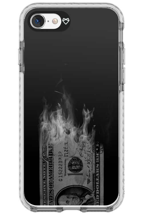 Money Burn B&W - Apple iPhone SE 2020