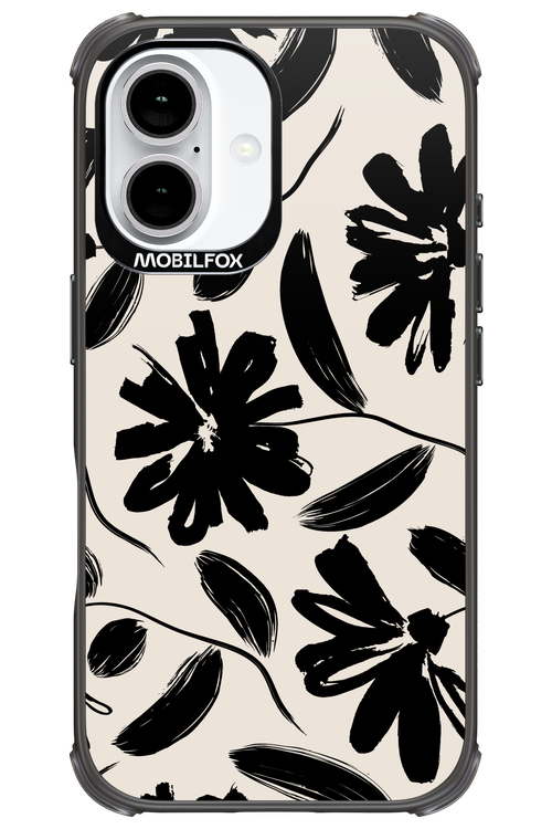 Monochrome Flowerss 2.0 - Apple iPhone 16