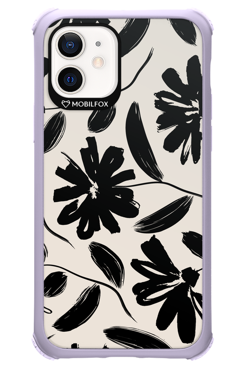Monochrome Flowerss 2.0 - Apple iPhone 12