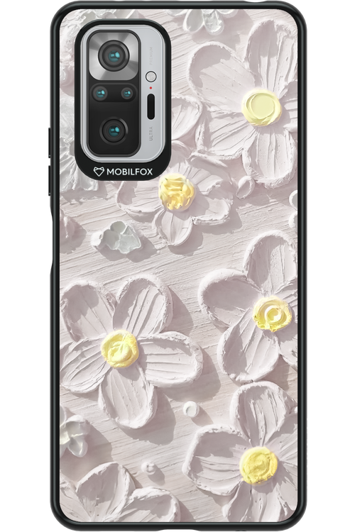 White Flowers - Xiaomi Redmi Note 10S