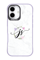 JS Monogram White - Apple iPhone 17