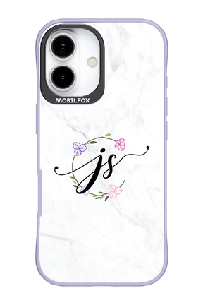 JS Monogram White - Apple iPhone 17