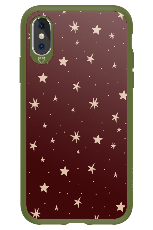 Burgundy Stars - Apple iPhone XS