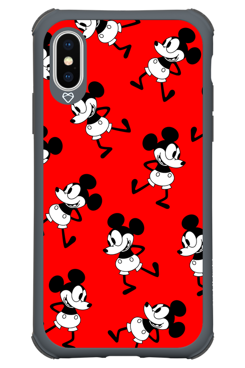 Iconic Mouse (red pattern) - Apple iPhone X