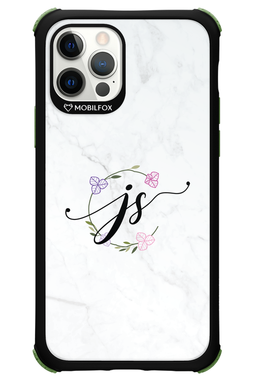 JS Monogram White - Apple iPhone 12 Pro