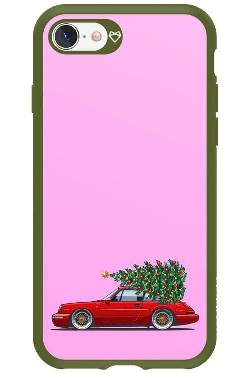 XMAS Car Pink - Apple iPhone SE 2022