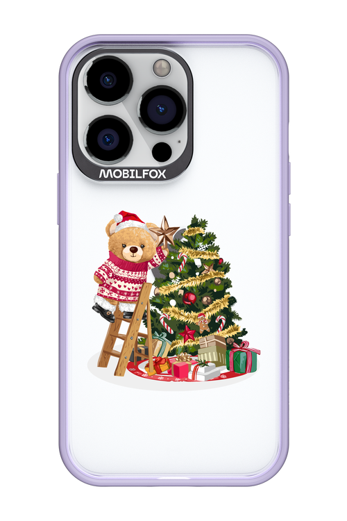Christmas Bear (Transparent) - Apple iPhone 13 Pro