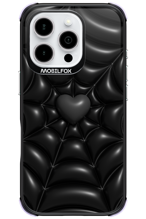 Black Spider Heart - Apple iPhone 16 Pro