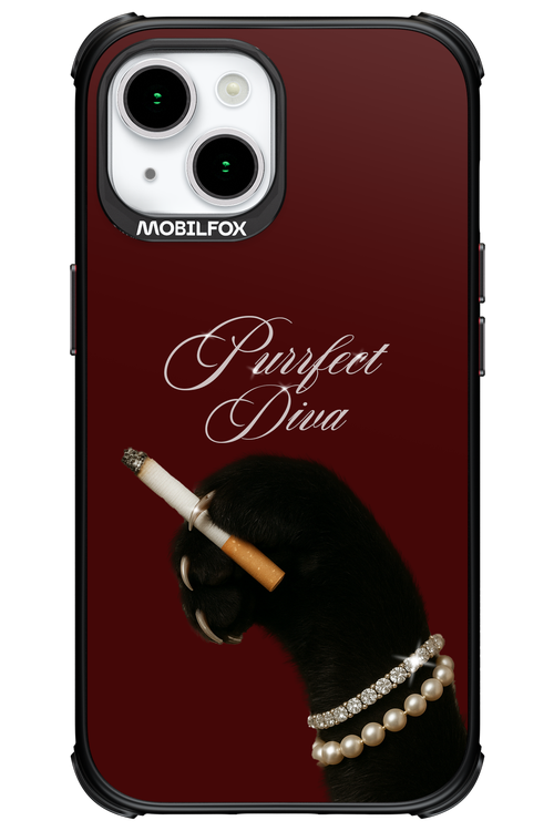 Purrfect Diva - Apple iPhone 15