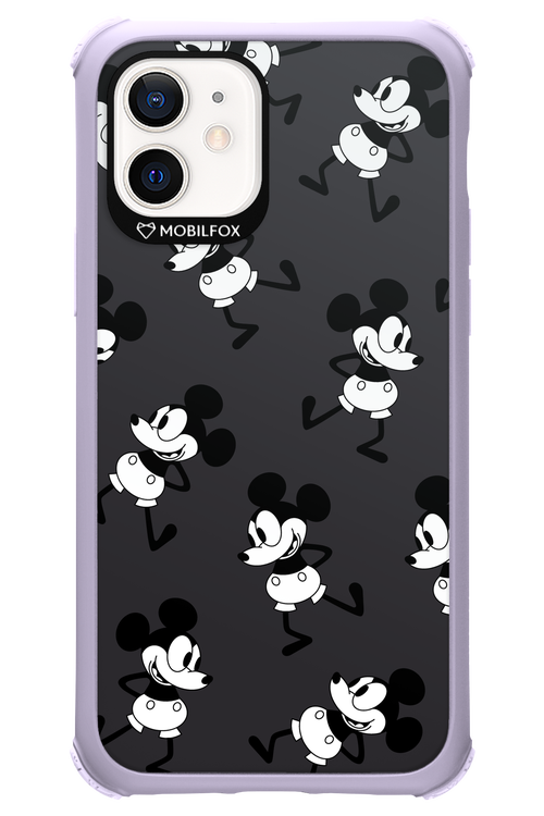 Iconic Mouse (antracite pattern) - Apple iPhone 12
