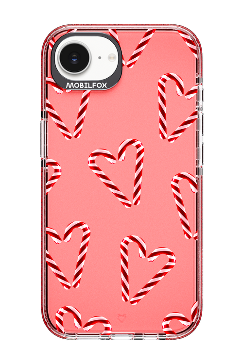 Candy Cane Hearts - Apple iPhone 16e