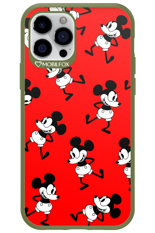 Iconic Mouse (red pattern) - Apple iPhone 12 Pro