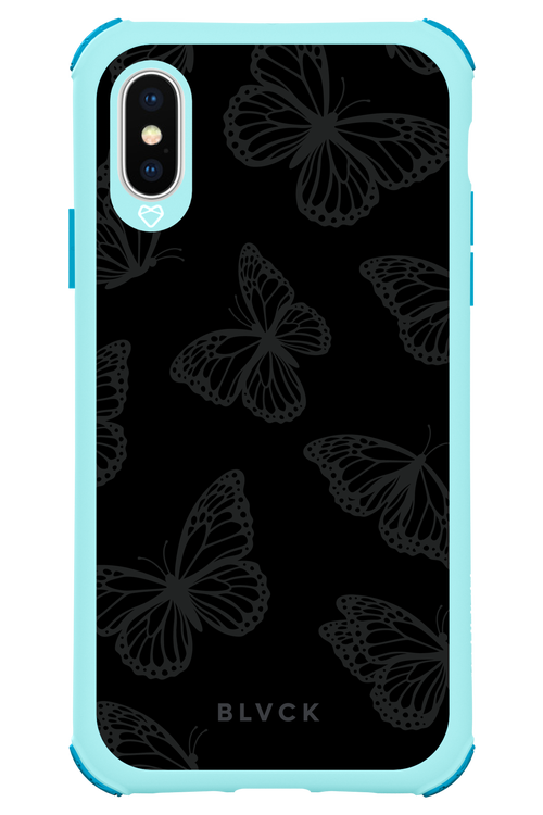 Black Butterflies - Apple iPhone XS