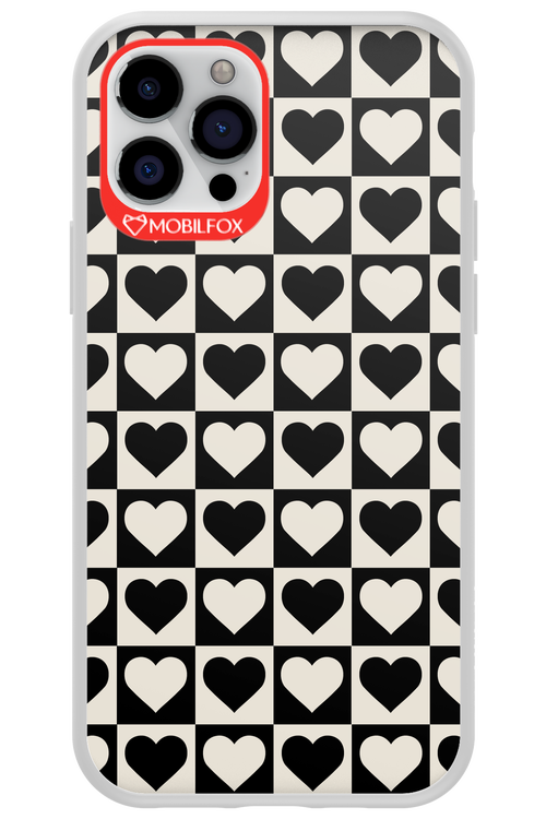 Checkered Heart - Apple iPhone 12 Pro