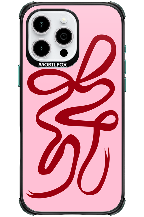 Burgundy Bow - Apple iPhone 16 Pro Max