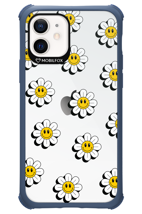 Smiley Flowers Transparent - Apple iPhone 12