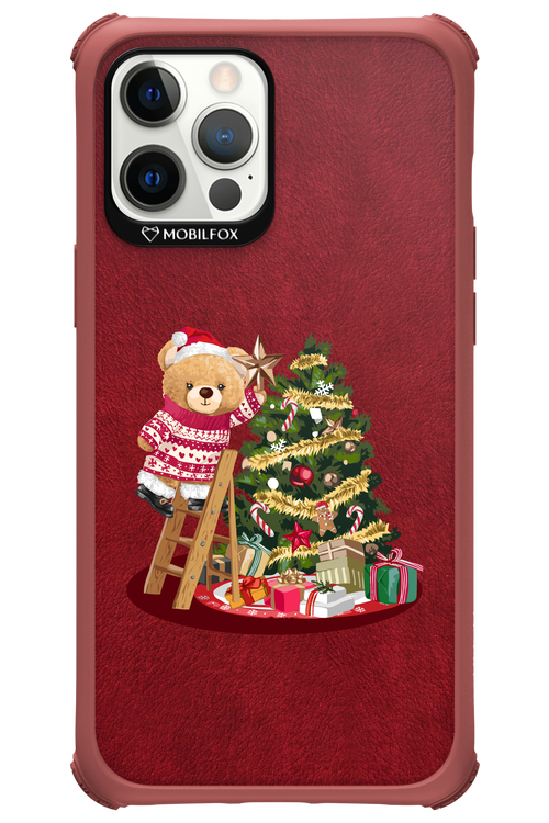 Christmas Bear (Burgundy) - Apple iPhone 12 Pro Max