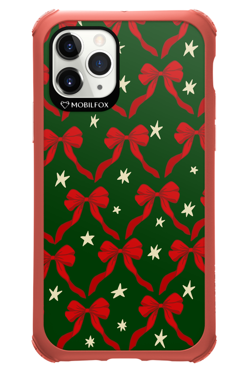 Bow & Stars (Green) - Apple iPhone 11 Pro