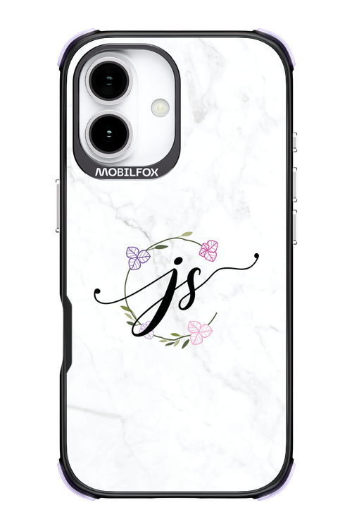 JS Monogram White - Apple iPhone 17