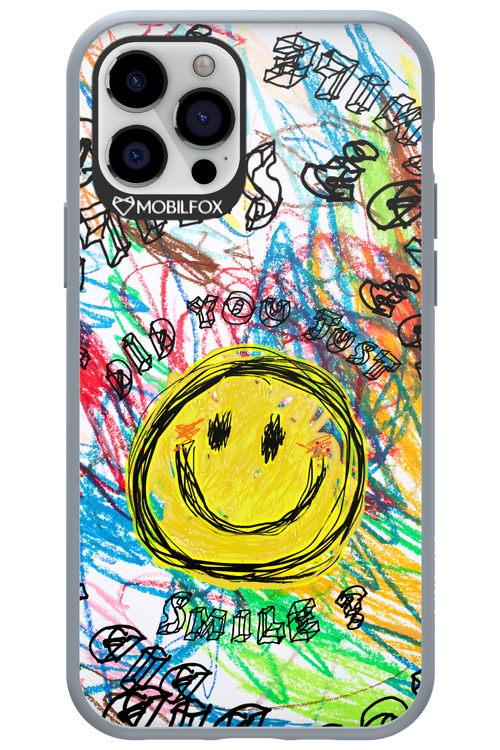 Crayon Smiley Colorful - Apple iPhone 12 Pro