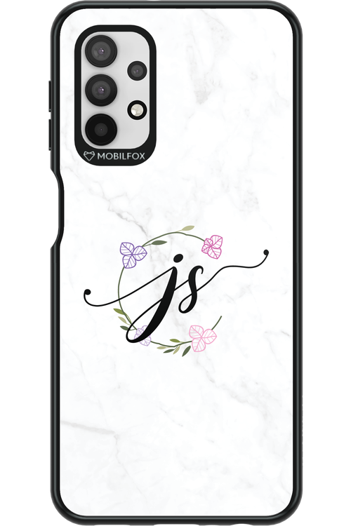 JS Monogram White - Samsung Galaxy A32 5G