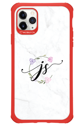 JS Monogram White - Apple iPhone 11 Pro Max