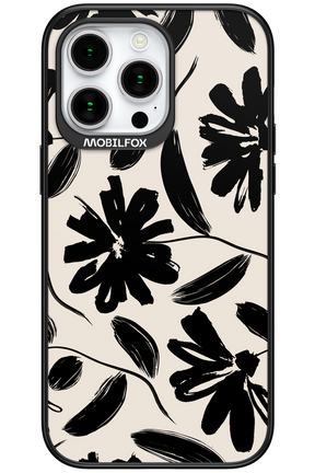 Monochrome Flowerss - Apple iPhone 15 Pro Max