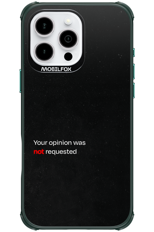 Not Requested 2.0 - Apple iPhone 16 Pro Max