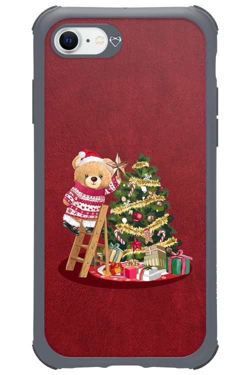Christmas Bear (Burgundy) - Apple iPhone 7