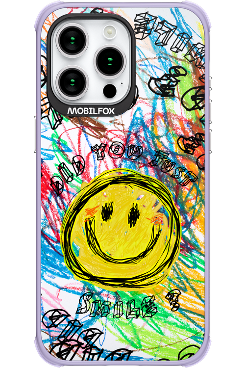 Crayon Smiley Colorful - Apple iPhone 15 Pro Max