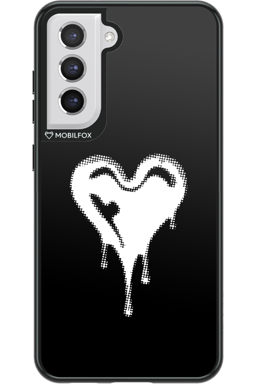 Heart Black - Samsung Galaxy S21 FE