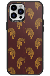 Burgundy Leopard Pattern - Apple iPhone 12 Pro Max